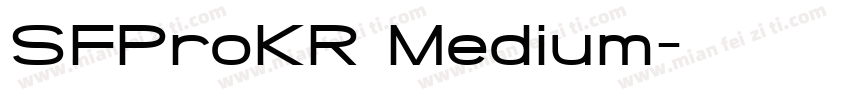 SFProKR Medium字体转换